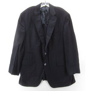 Samuelsohn Sport Coat 46 Blazer Wool Unstructured Navy Jacket Stretch *